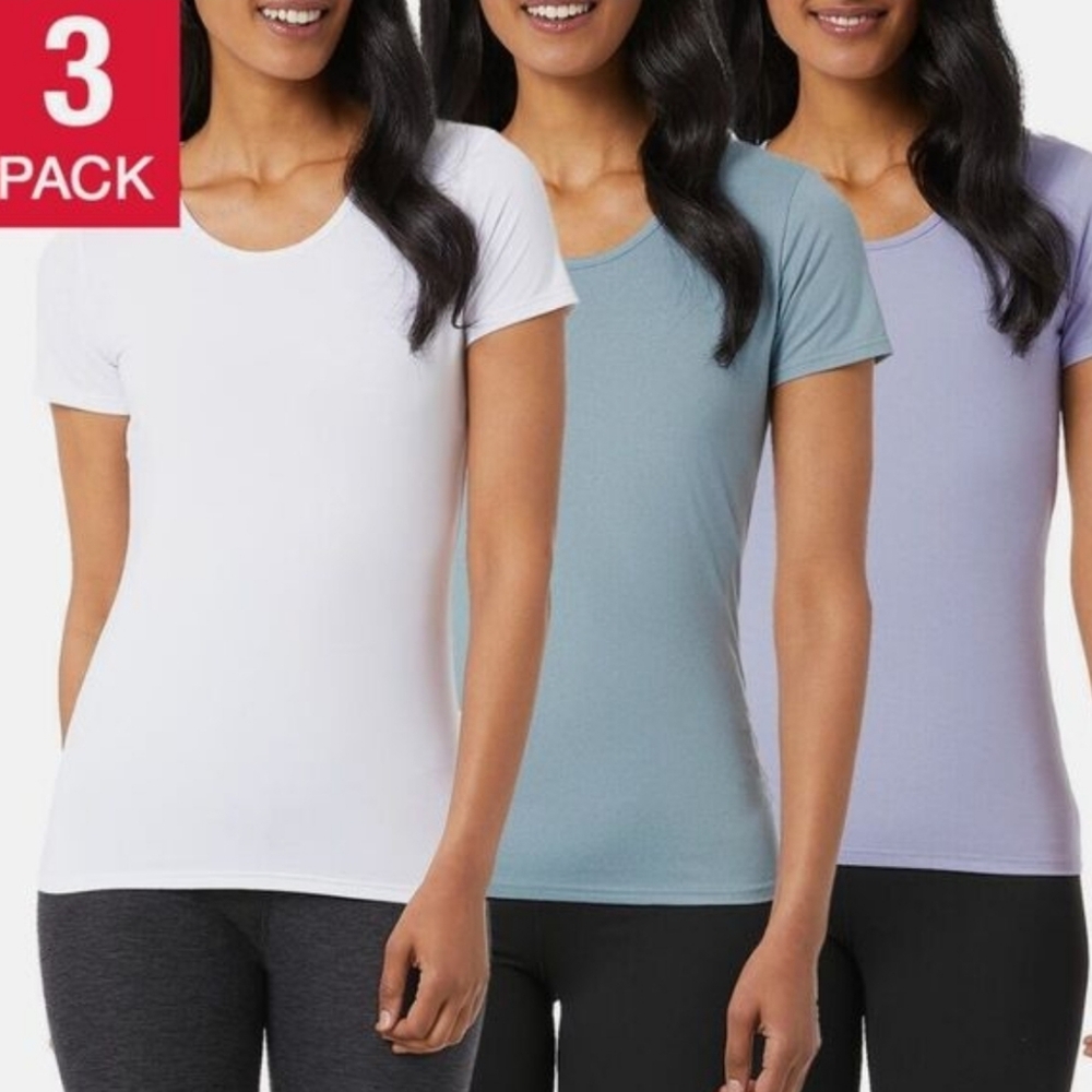 32 Degrees Cool Scoop Neck T-shirt 3 pack M
